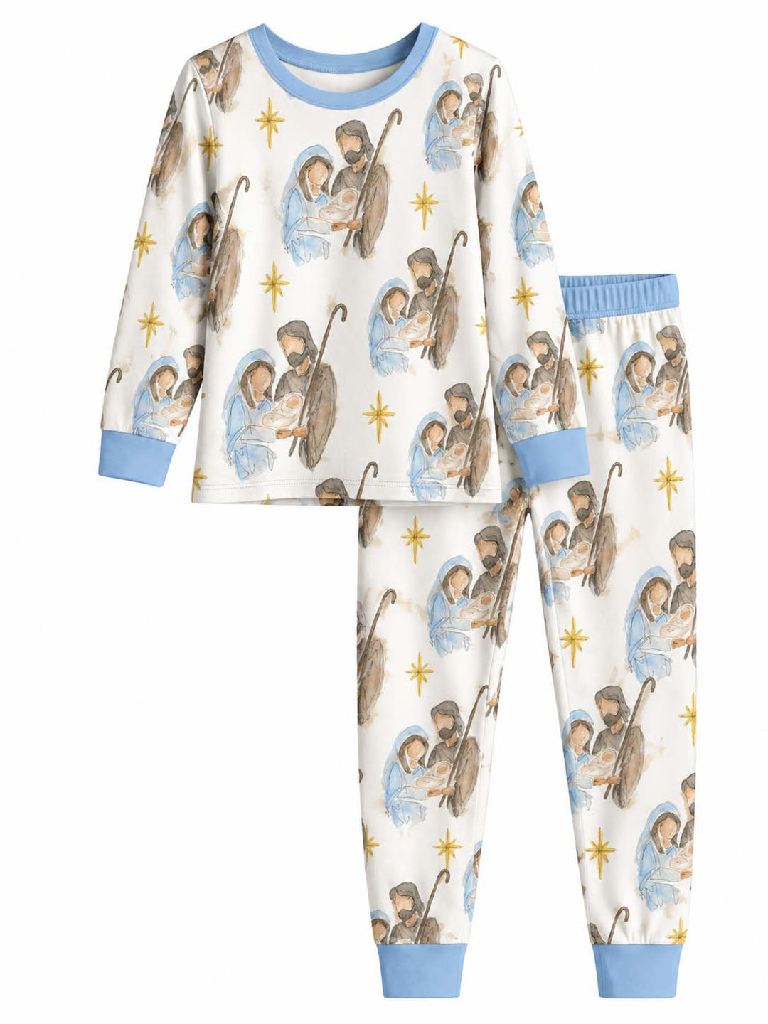 Simple Holy Family Bamboo Two Piece Long Sleeve Pajama Set