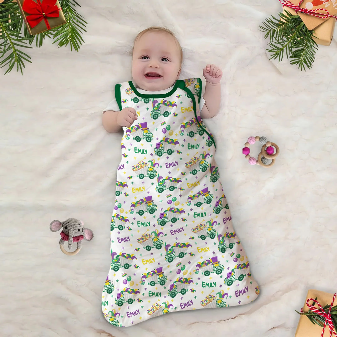 Mardi Gras Trucks Bamboo Sleep Bag