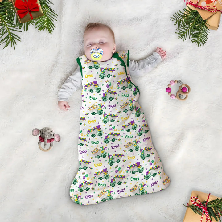 Mardi Gras Trucks Bamboo Sleep Bag