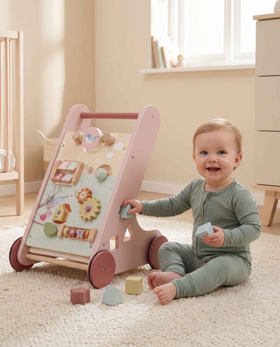 Garden Friends Wooden Activity Walker