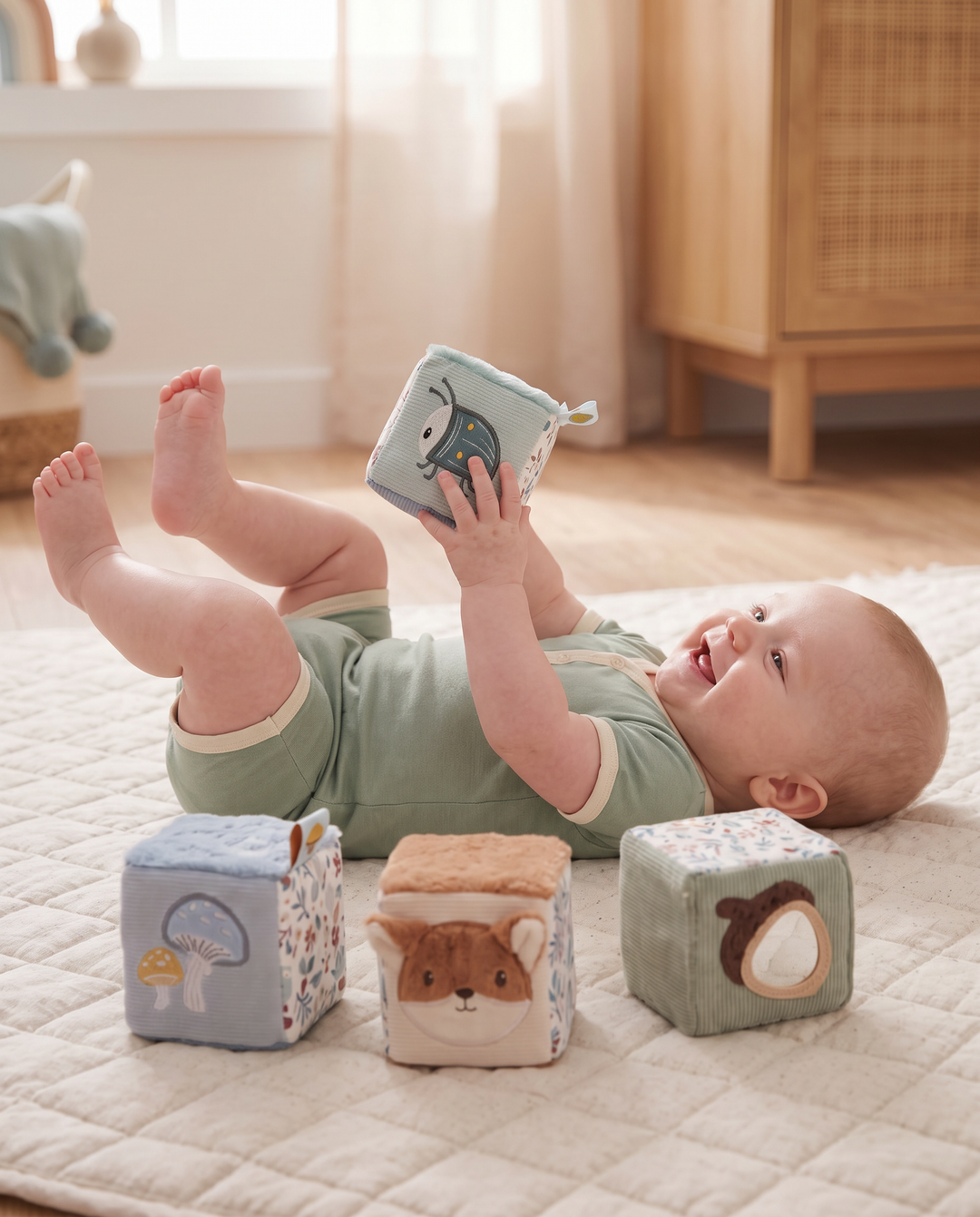 Forest Friends Soft Activity Cube Set