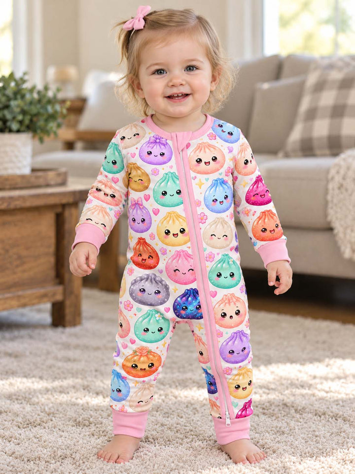 Sparkly Pastel Dumplings Bamboo Convertible Zippy