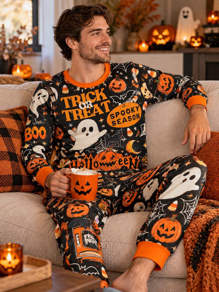 Spooky Season Trick or Treat Bamboo Men's Pajama Set