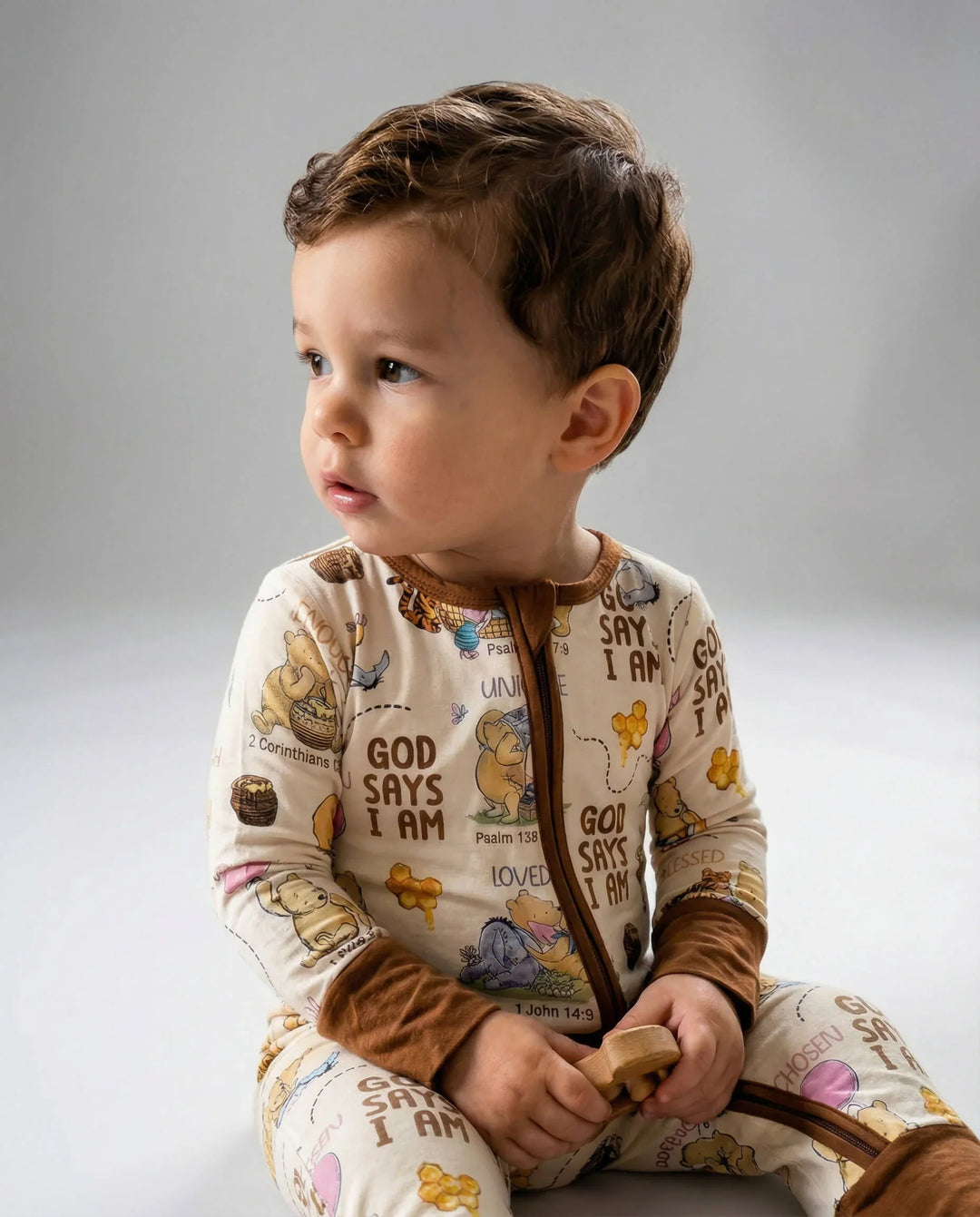 Gerippte Babykleidung mit individuellem Foto - Weich &amp; Skizzenhaft