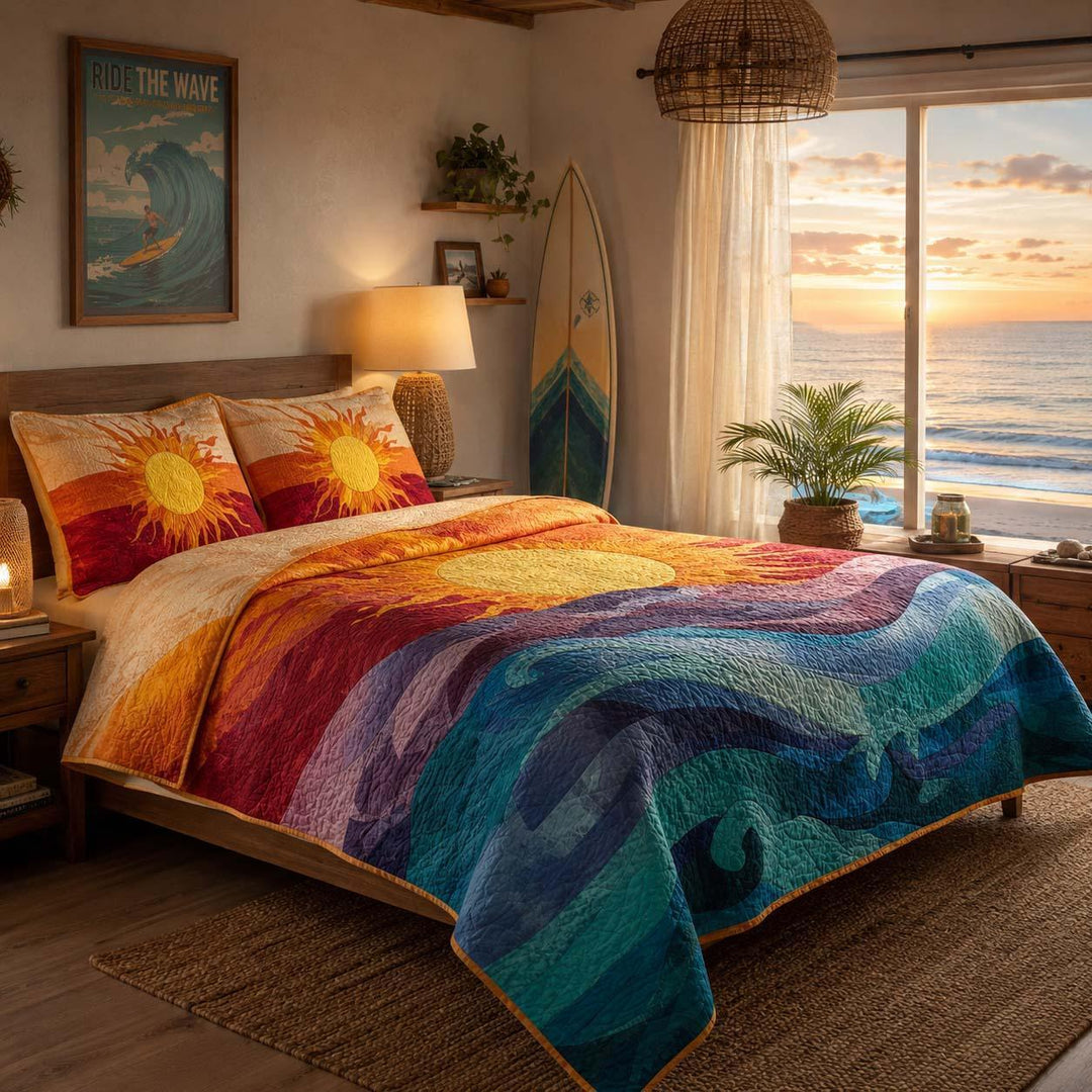Sunny Day Bamboo Quilt Bedding Set