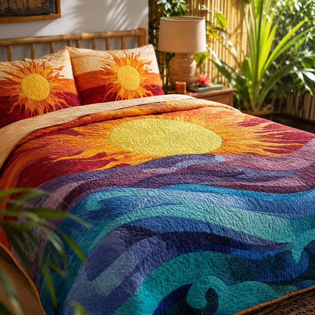 Sunny Day Bamboo Quilt Bedding Set