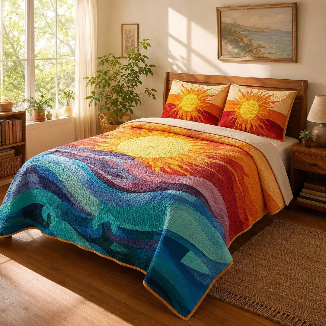 Sunny Day Bamboo Quilt Bedding Set
