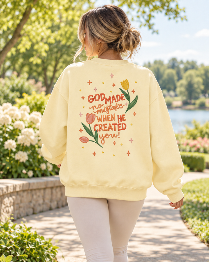 Template Damen-Rundhals-Sweatshirt aus Bambus