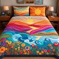 Sunny Escape Bamboo Quilt Bedding Set