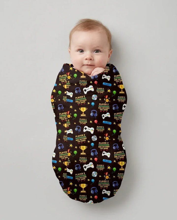 Leveled Up Daddy & Me Matching swaddle blanket