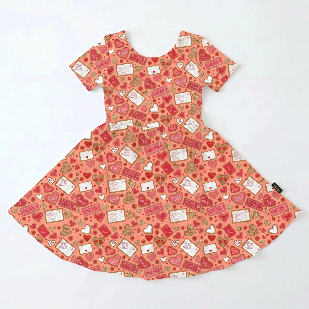 Sweetheart Mail Mix Bambus-Wirbelkleid