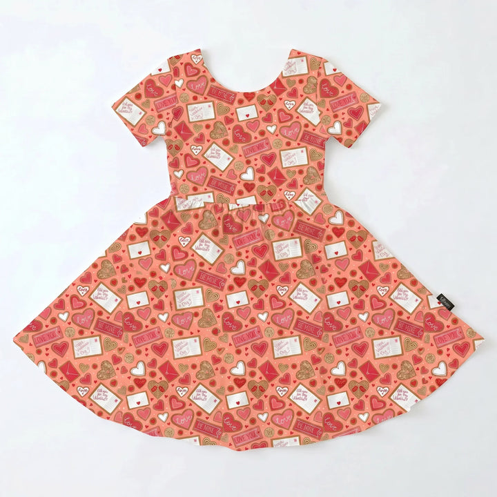 Sweetheart Mail Mix Bambus-Wirbelkleid