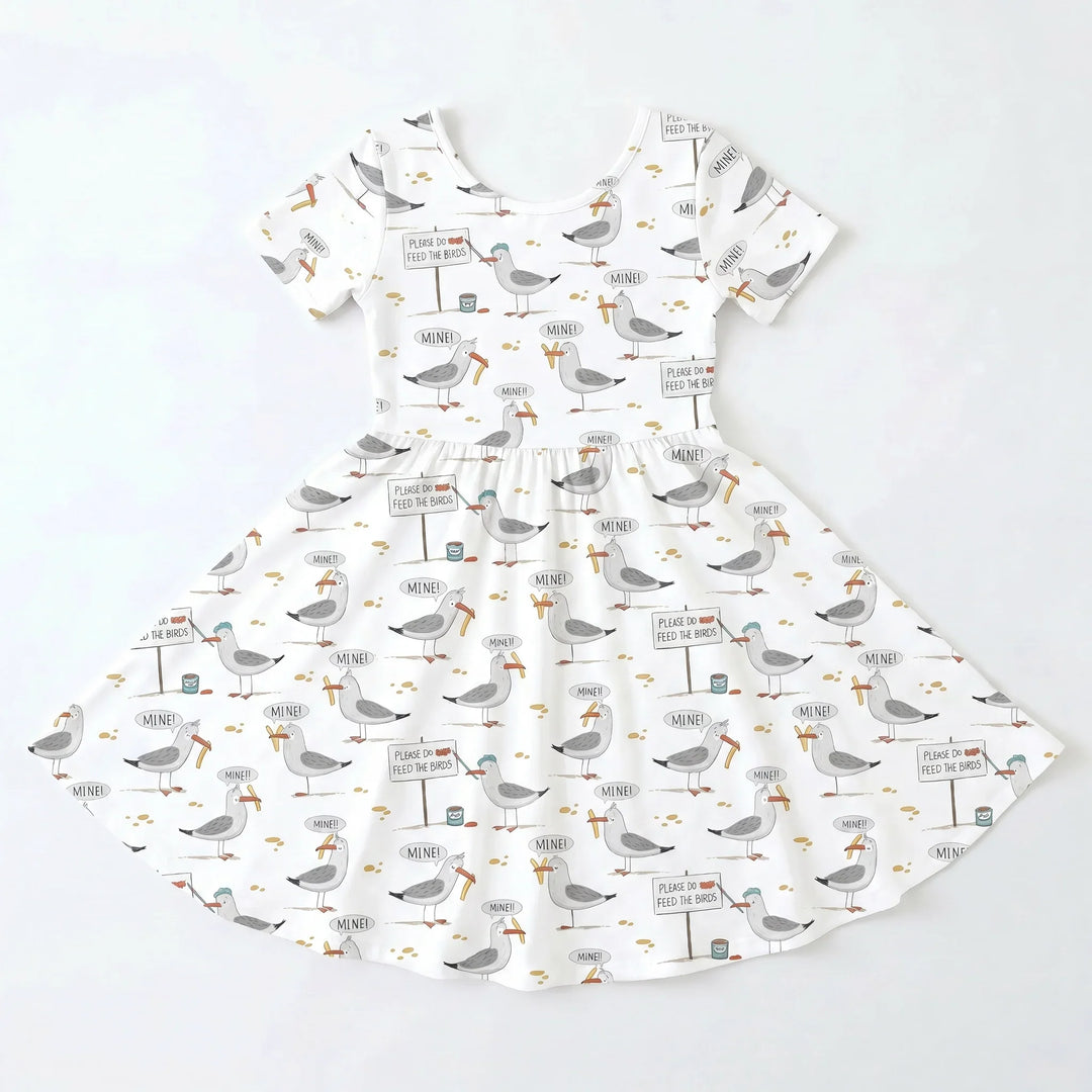 Mine Seagull Snack Bambus-Drehkleid