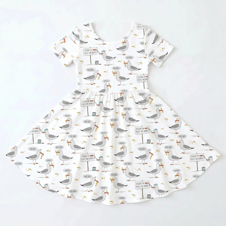 Mine Seagull Snack Bambus-Drehkleid