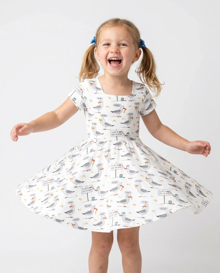 Mine Seagull Snack Bambus-Drehkleid