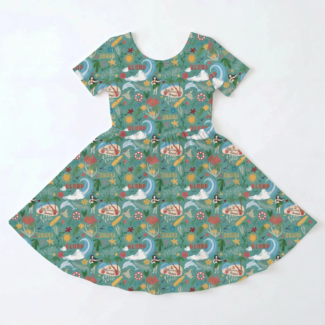 Aloha Island Escape Bambus-Wickelkleid
