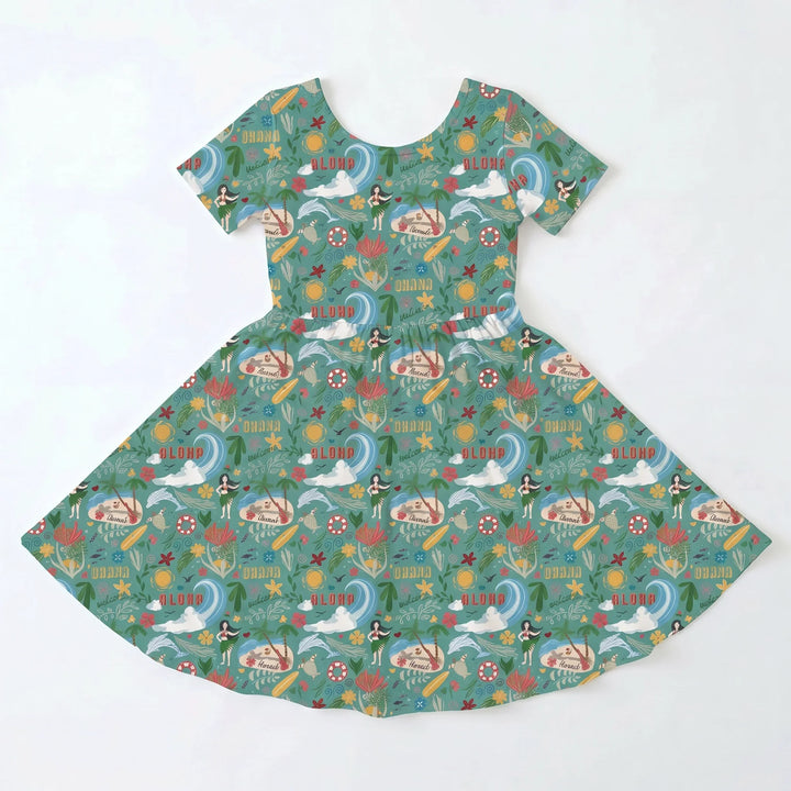 Aloha Island Escape Bambus-Wickelkleid