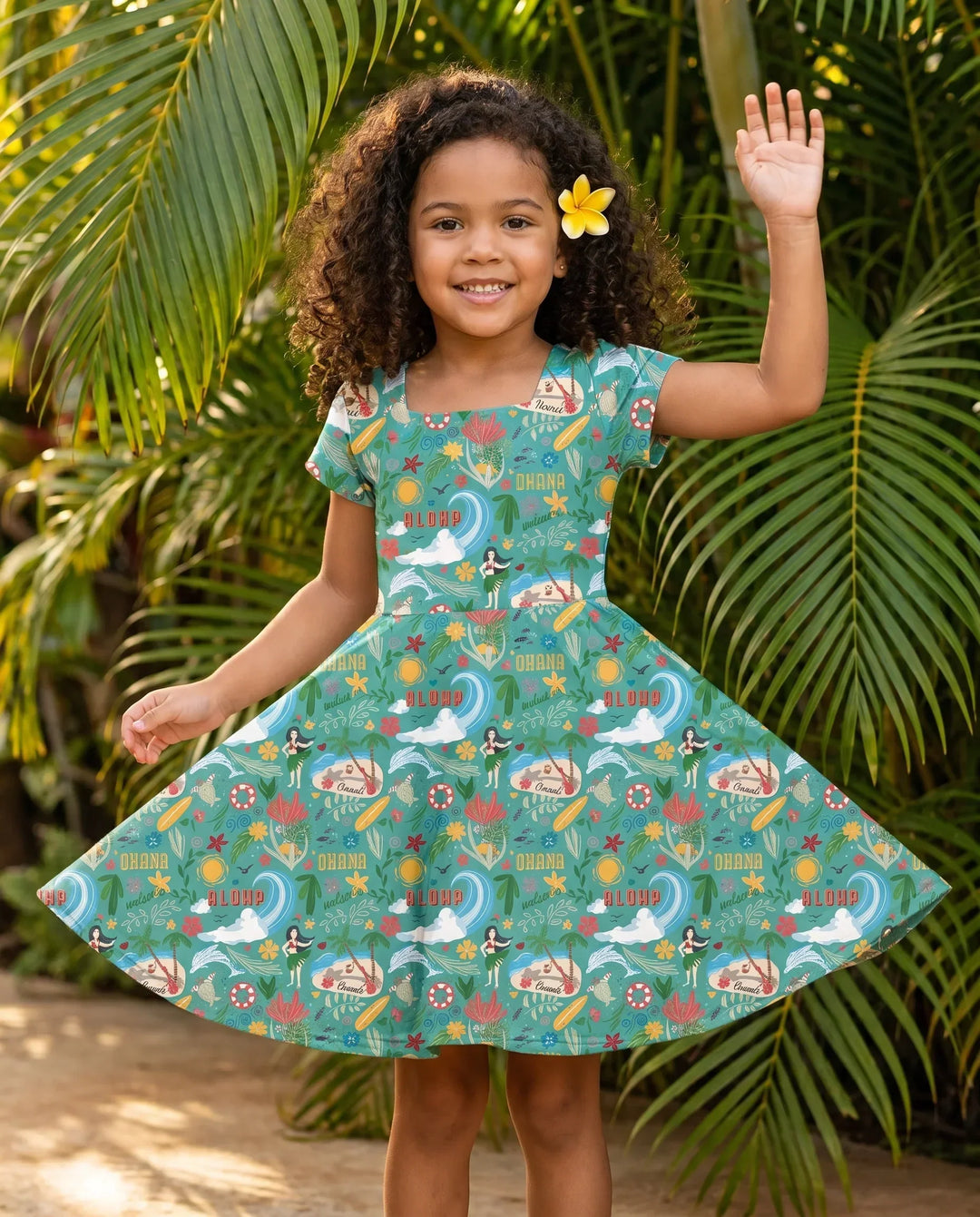 Aloha Island Escape Bambus-Wickelkleid