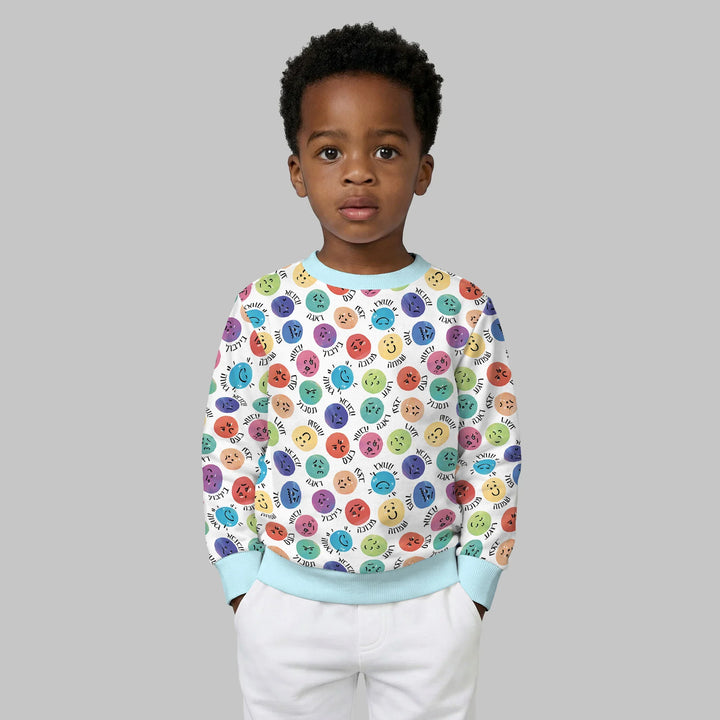 My Emotions Hebräisch Bambus Rundhals-Sweatshirt