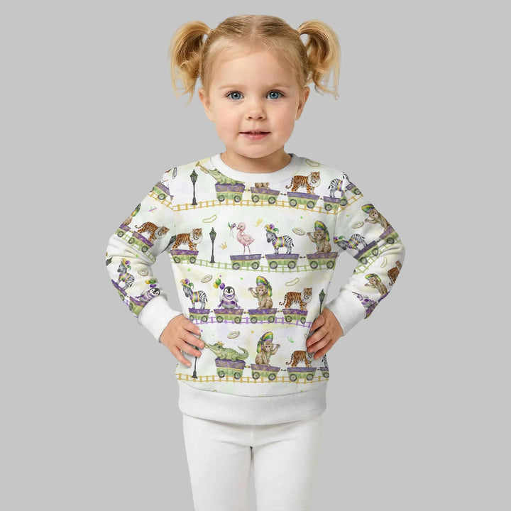Mardi Gras Dschungelkrewe Bambus Rundhals-Sweatshirt