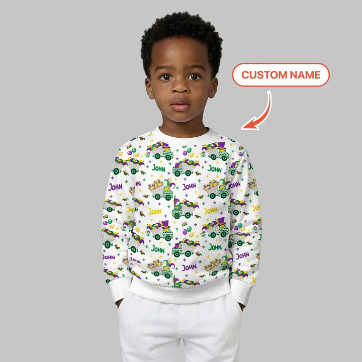 Mardi Gras Trucks Bambus-Rundhals-Sweatshirt