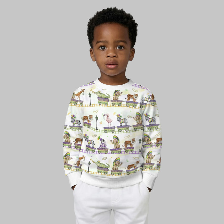 Mardi Gras Dschungelkrewe Bambus Rundhals-Sweatshirt
