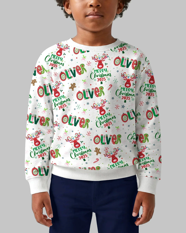 Personalisierbares Bambus-Rundhals-Sweatshirt "Whimsical Little Things"