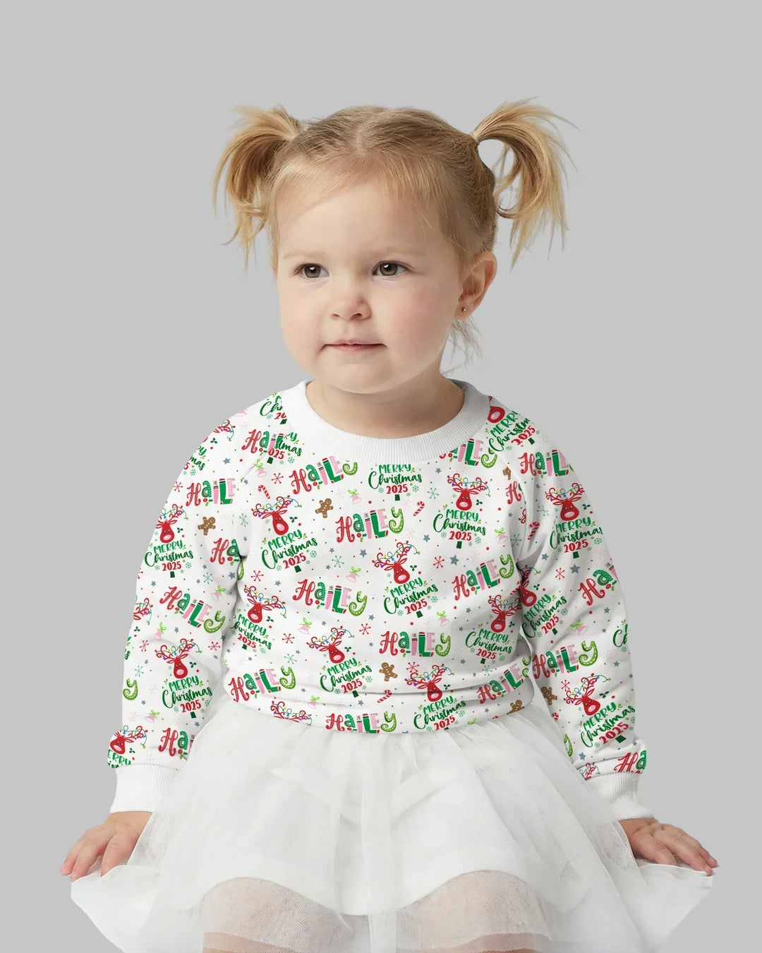 Personalisierbares Bambus-Rundhals-Sweatshirt "Whimsical Little Things"