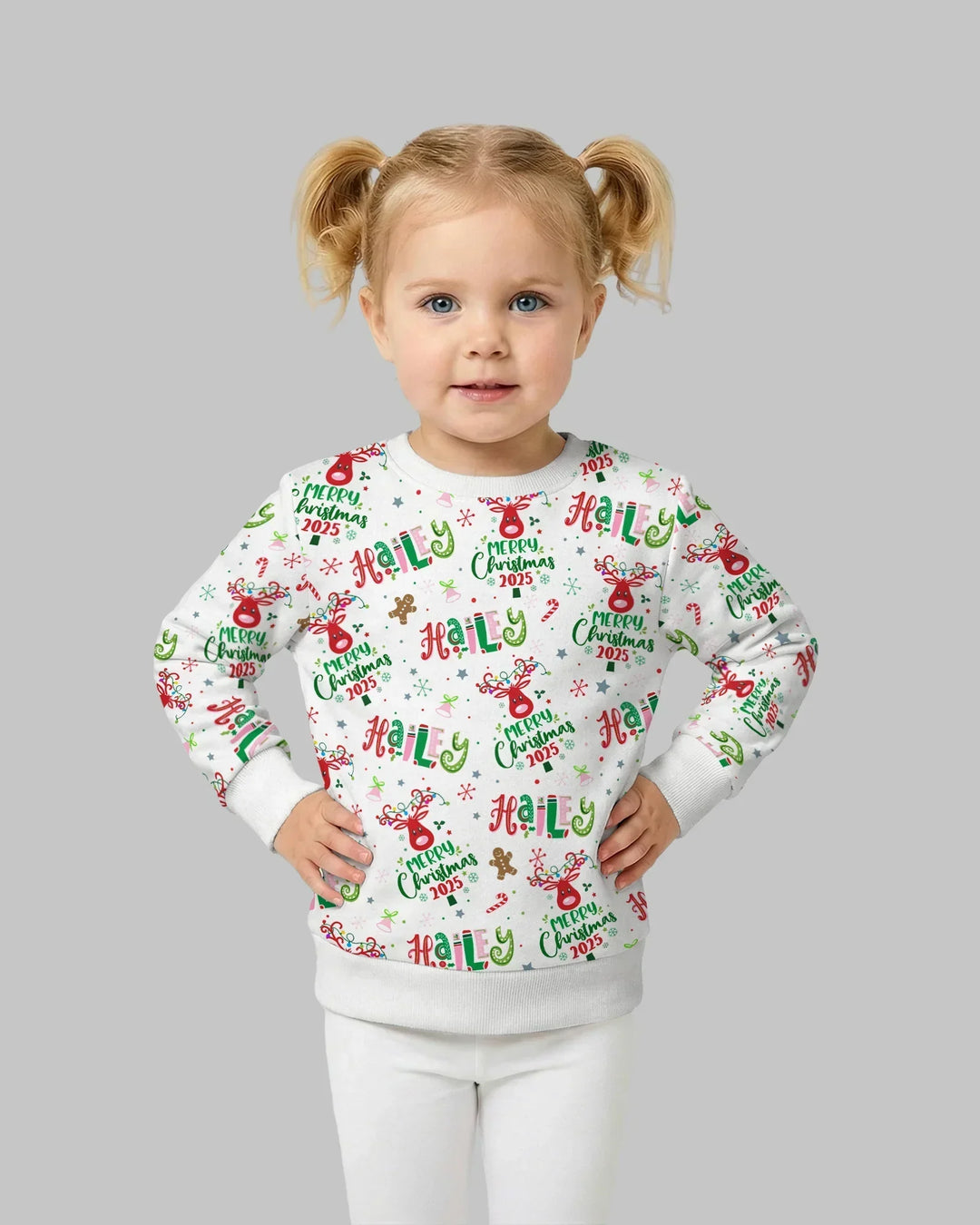 Personalisierbares Bambus-Rundhals-Sweatshirt "Whimsical Little Things"