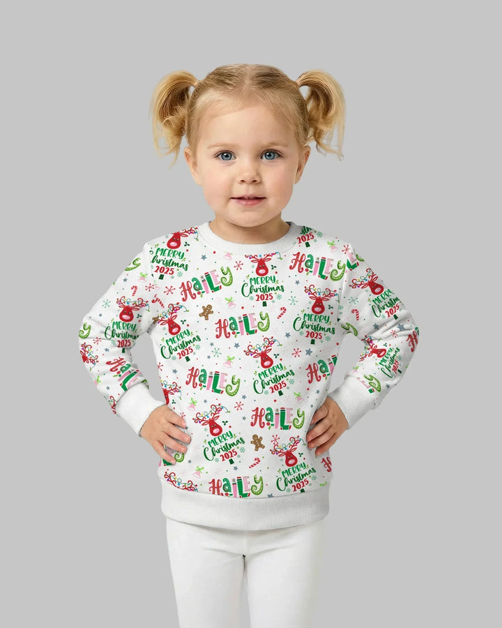Personalisierbares Bambus-Rundhals-Sweatshirt "Whimsical Little Things"