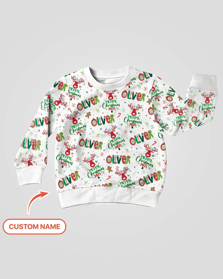Personalisierbares Bambus-Rundhals-Sweatshirt "Whimsical Little Things"