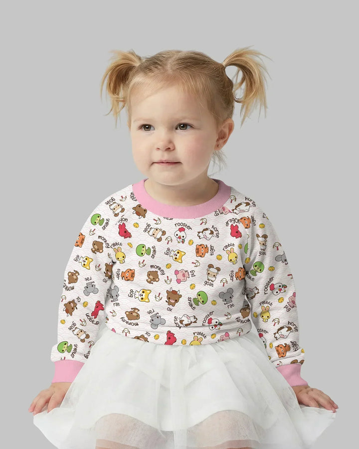 Kawaii Zodiac Bamboo Crewneck Sweatshirt