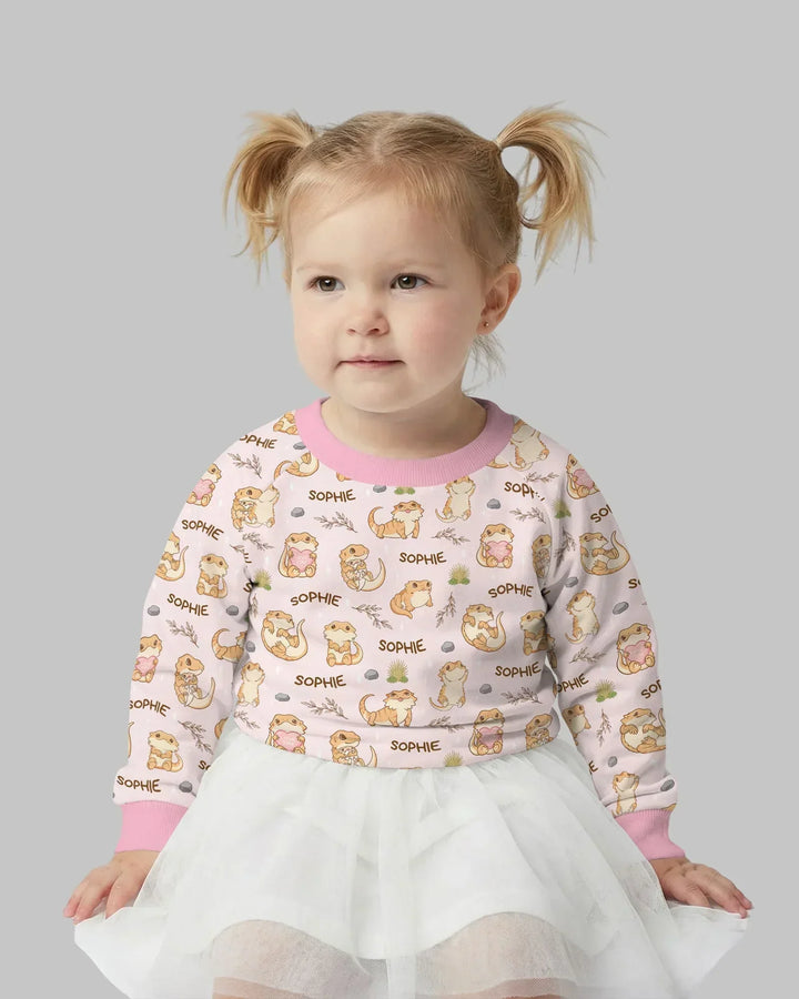 Personalisiertes „Clueless Beardie“ Bambus-Rundhals-Sweatshirt