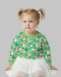 Lucky Vibes Shamrock Bambus Rundhals-Sweatshirt