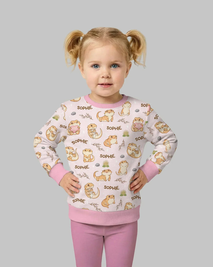 Personalisiertes „Clueless Beardie“ Bambus-Rundhals-Sweatshirt
