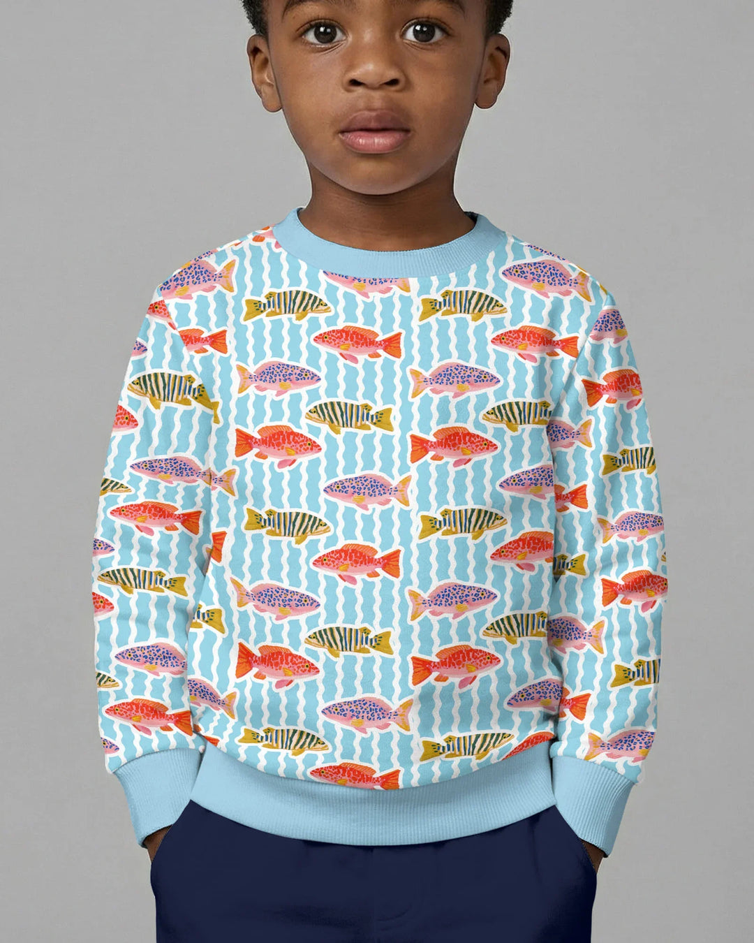 Preppy Fish Crew Bamboo Crewneck Sweatshirt