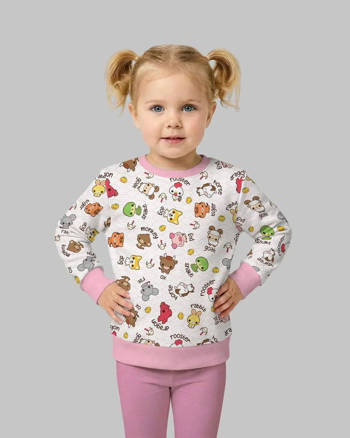 Kawaii Zodiac Bamboo Crewneck Sweatshirt
