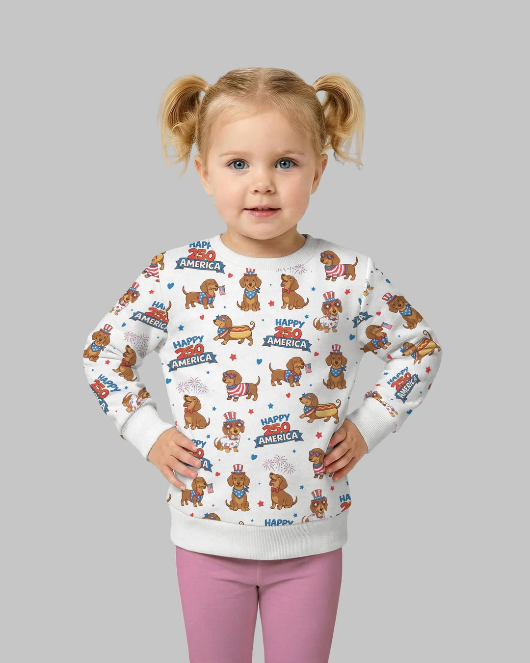 Red, White & Wiener Bamboo Crewneck Sweatshirt