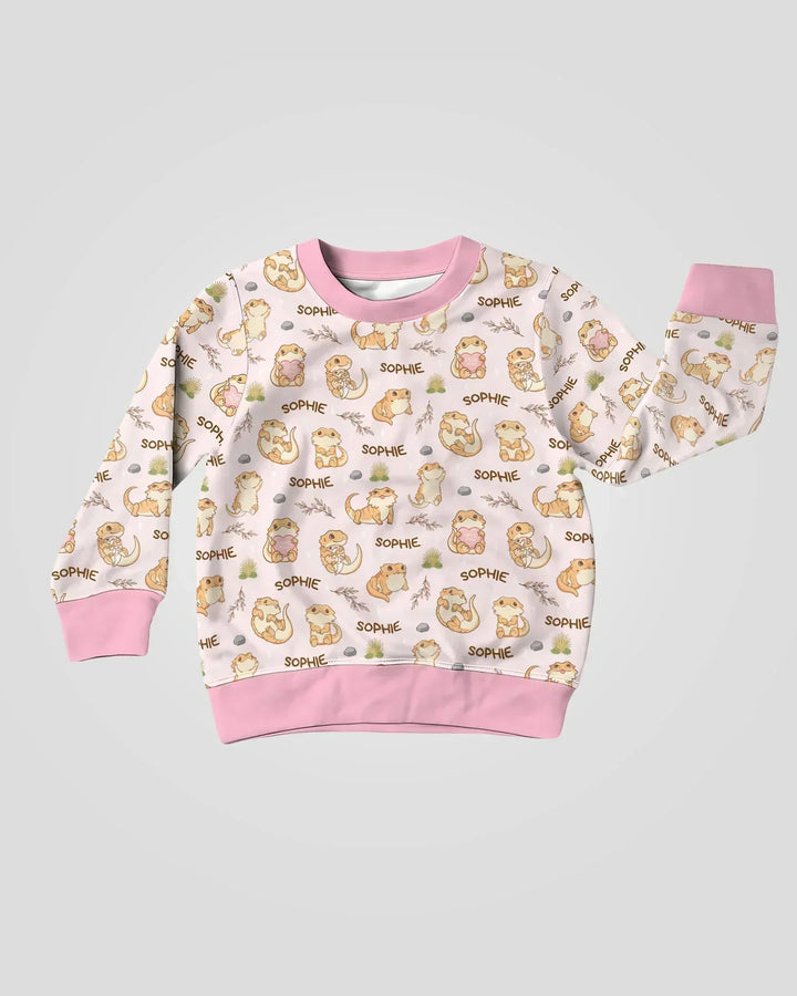 Personalisiertes „Clueless Beardie“ Bambus-Rundhals-Sweatshirt