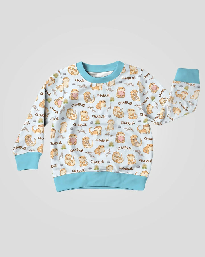 Personalisiertes „Clueless Beardie“ Bambus-Rundhals-Sweatshirt