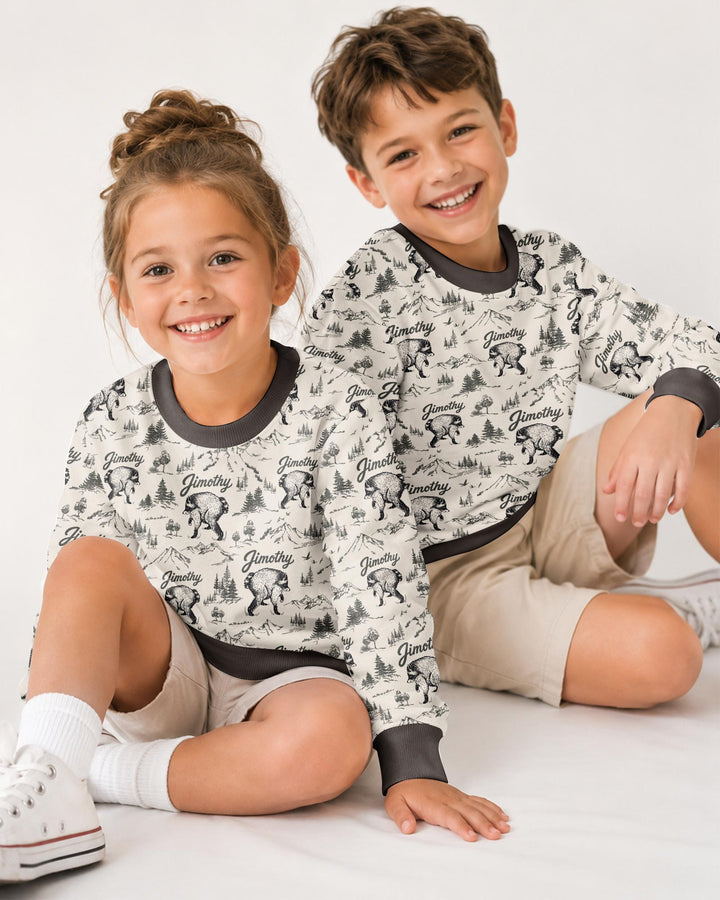 Sweatshirt mit Rundhalsausschnitt aus Bambusfaser