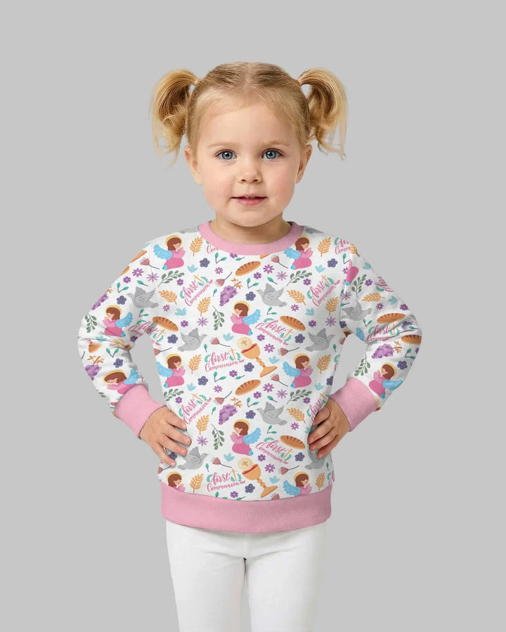 Erstkommunion Bambus Rundhals-Sweatshirt