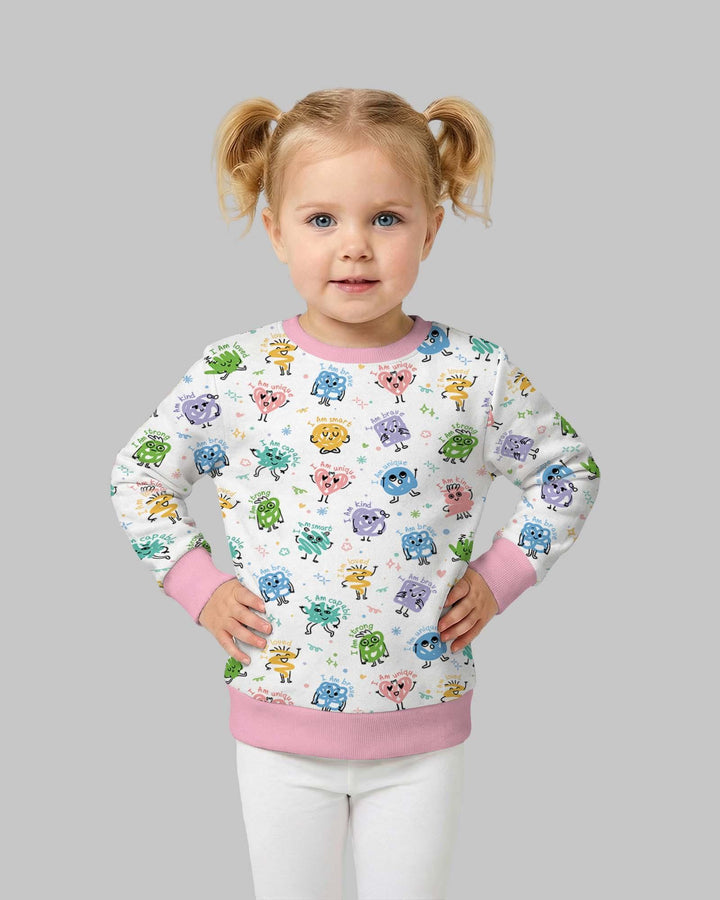Crewneck-Sweatshirt aus Bambus mit positiven Affirmationen