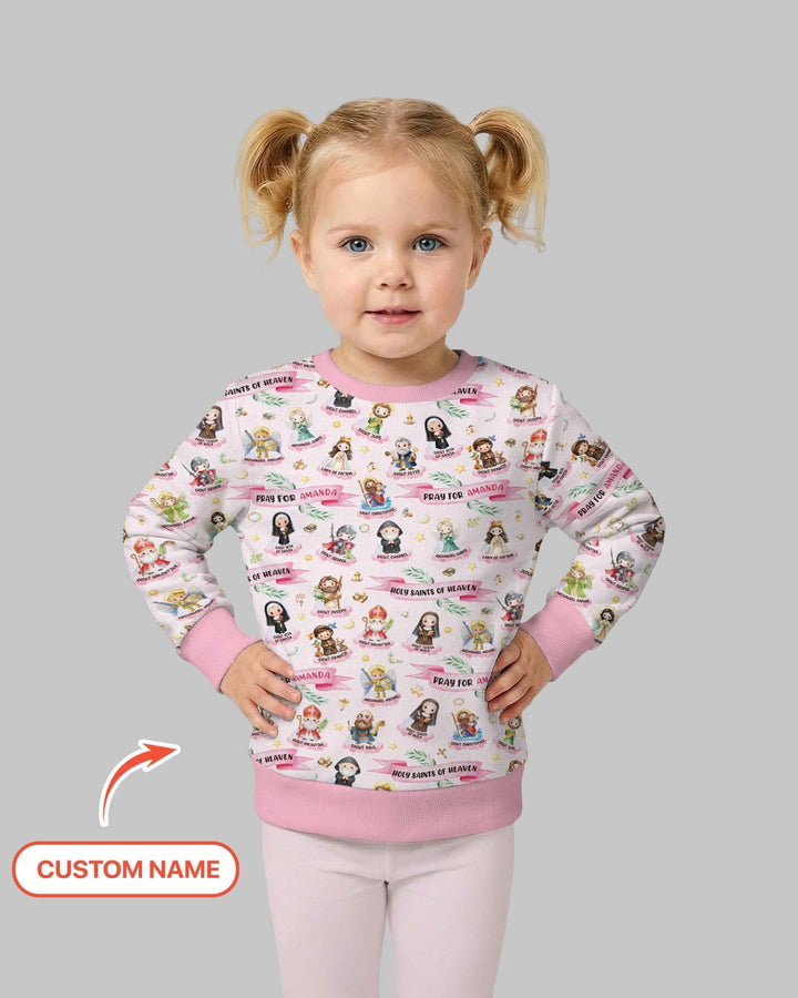 Heilige des Himmels Personalisierbares Bambus-Crewneck-Sweatshirt