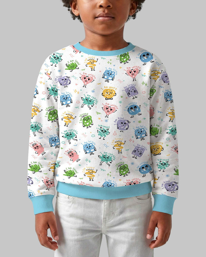 Crewneck-Sweatshirt aus Bambus mit positiven Affirmationen