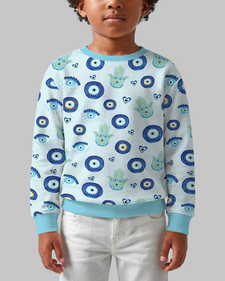 Mini Mystic Familie Passender Bambus Rundhals-Pullover