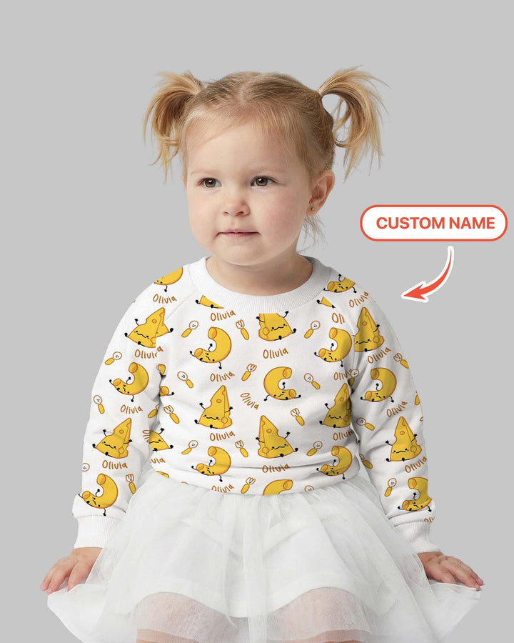 Custom Name Mac & Cheese Club Bamboo Crewneck Sweatshirt