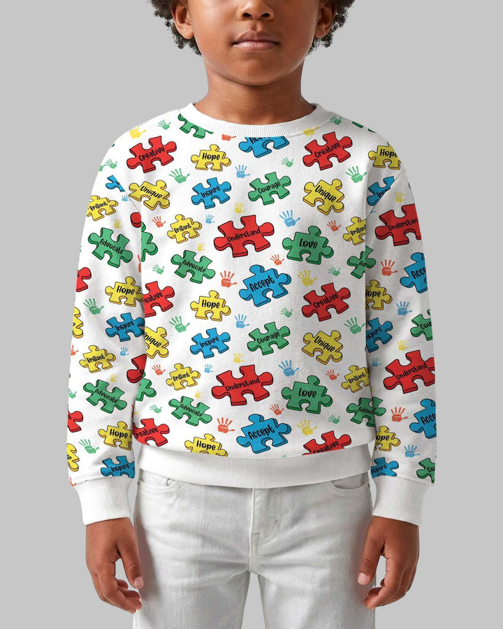 Puzzle You Are Bamboo Crewneck Sweatshirt