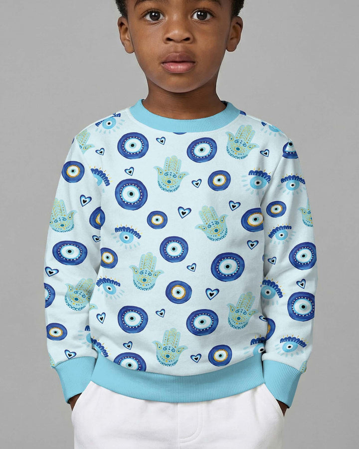 Mini Mystic Familie Passender Bambus Rundhals-Pullover