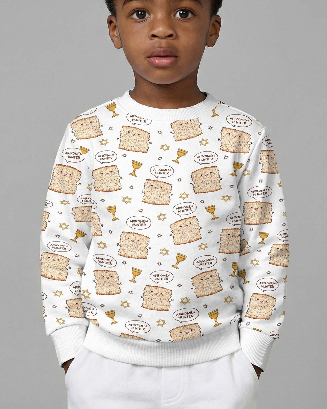 Afikomen Hunter Bamboo Crewneck Sweatshirt
